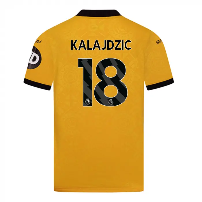 Wolverhampton Wanderers Store | Shop Official 2025-26 Wolves Home Shirt – Junior KALAJDZIC 18 Wolves Gear